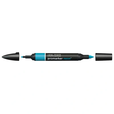 Image of Winsor &amp; Newton, Promarker Neon, 2 Tip: Fine and Wide, Volt Blue