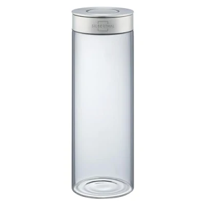 Image of SILBERTHAL Glass storage jars with lid set 1700 ml for airtight &amp; leak proof in the kitchen