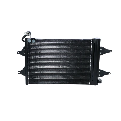 Image of 5Z0820411, 6Q0820411, 6Q0820411A, 6Q0820411B, 6Q0820411E Condenser NRF EASY FIT 35480 with dryer, seal ring 17mm Aluminium 470mm
