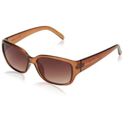 Image of French Connection Ladies Women&#039;s Small Plastic Sunglasses, Brown, One Size