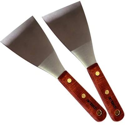 Image of 2X Wall Paper Decorating Scraper 3&quot; Precision Anti Rust Stainless Steel Metal Paint Spreader Hole Putty Filler