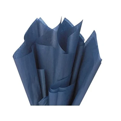 Image of MustBeBonkers Tissue Wrapping Paper 18GSM Colour Fast Acid Free 35 x 45cm (Blue (Navy), 50)