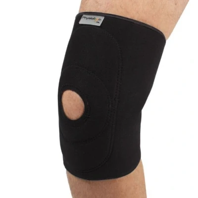 Image of PhysioRoom Compression Sleeve Open Patella Knee Support Neoprene Comfort, Support, Protection, Relieve Pain, Swelling Tendon Brace, Arthritis, Sports, Joint Pain Work Injuries