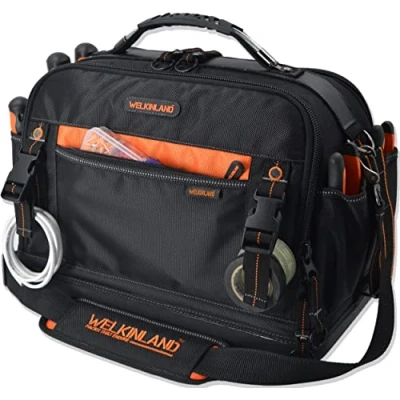 Image of WELKINLAND 42 Pockets Tool bags for men, HVAC bag, bag organizer, Electrician Tools tote bag,Tool tote, Waterproof electricians