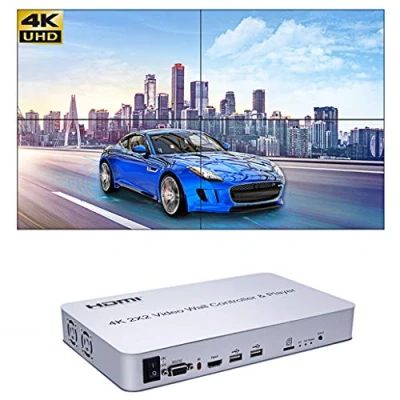 Image of 4K 2x2 KVM HDMI Video Wall Controller Player support SD card U Disk signal source Processor 1x1/1x2/1x3/1x4/2x2/2x1/3x1/4x1