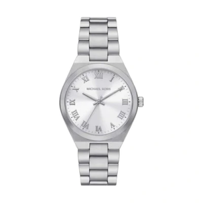 Image of Michael KORS Watch Lennox Stainless Steel Silver 37MM silvercoloured, Women&#039;s, Size: One Size, coloured
