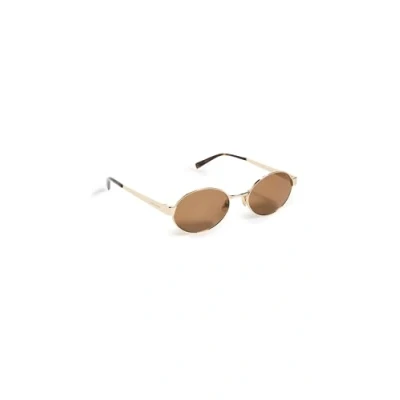 Image of Sunglasses Saint laurent Sl 692 col. 004 Donna Rotonda Oro