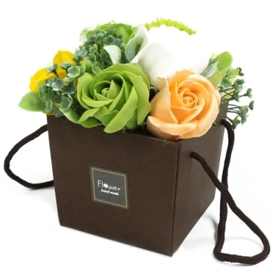 Image of Soap Flower Bouquet Spring Flowers
