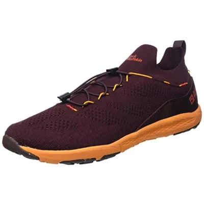 Image of Jack Wolfskin Men&#039;s Spirit Knit Low M Walking Shoe, Atacama Red, 13 UK