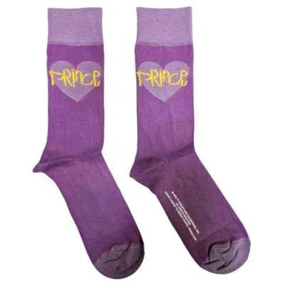 Image of SOCKSHOP Music Collection 1 Pair Prince Cotton Socks Purple Heart One Size
