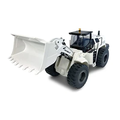 Image of Wheel Loader G485E AE White 1:14 Partial Metal RTR, Sound, Light, 10 Channel Including Rotating Beacon