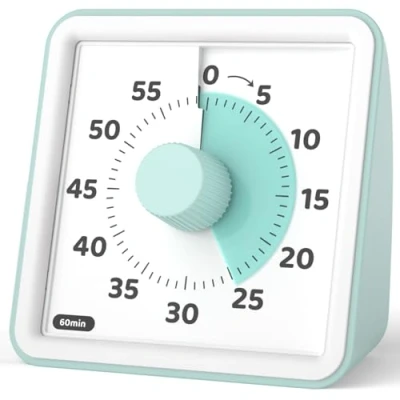 Image of LIORQUE Visual Timer for Kids, 60 Minute Countdown Clock kids Pomodoro Classroom Teaching Cooking