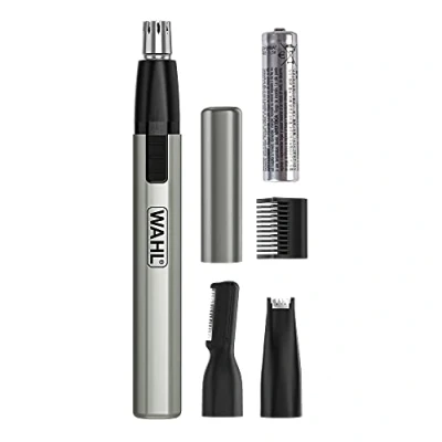Image of Wahl Micro Finisher Nose Hair Trimmer for Men and Women 3 in 1 Trimmer, Ear Eyebrow Lithium Battery Powered, Washable Heads, Gifts Him