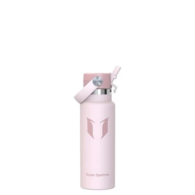 Image of Super Sparrow Water Bottle Stainless Steel Ultralight Metal 350ml Insulated Bottles with Straw Lid Flask for Gym, Travel, Sports