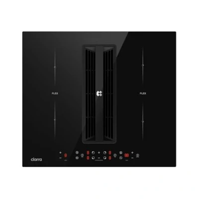 Image of Ciarra One Induction Hob with Extractor Hood 59cm 7000W 9 Power Levels 480m3/h Exhaust or Recirculation 4 Speeds Booster Multiple Filtration Touch Control Timer Child Lock CBBEH594BBF