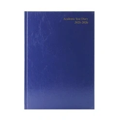 Image of 5 Star Academic Diary Week To View A4 Blue 2025 2026 KF3A4ABU25