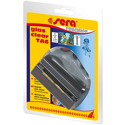 Image of Sera Glas Clear TA6 Algae Magnet for Aquarium with Thermometer as Windscreen Cleaner or Cleaning