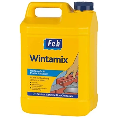 Image of Feb Wintamix Chloride Free Double Action Frostproofer and Air Entering Mortar Admixture, 5 Litre