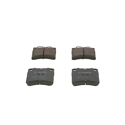 Image of 701698151A, 701698151B, 701698151F, 701698151G, 701698151H Brake pad set BOSCH 0 986 460 954 Low Metallic with anti squeak plate