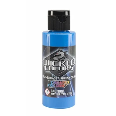 Image of Airbrush Paint W028 Wicked Fluorescent Blue (60ml 2oz)