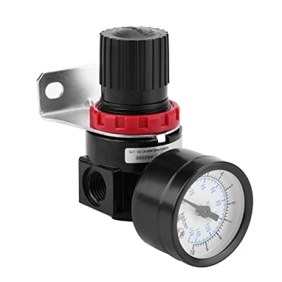 Image of Haofy Air Pressure Regulator, G1/4 Pneumatic Regulator Adjustable Compressor Control Valve Gauge with Bracket