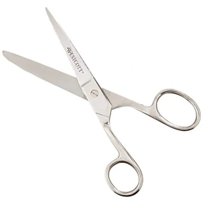 Image of Westcott E 30862 00 Left Handed Steel Scissors 6.5 cm Stainless Blades Silver 15