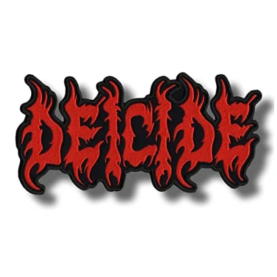 Image of Deicide Band Patch Badge Embroidered Iron on Applique