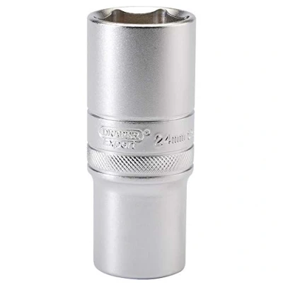 Image of Draper 6 Point Metric Deep Socket, 1/2&quot; Sq. Dr., 24mm