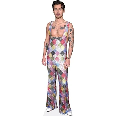 Image of Harry E. Styles (Colourful) Lifesize Cardboard Cutout Actual Height