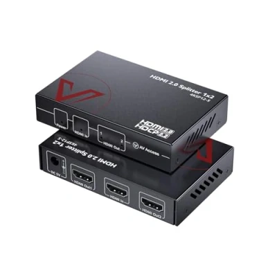 Image of AV Access 1 in 2 Out UHD 4K@60Hz 1080p@120Hz HDMI 2.0 Splitter with Auto Downscaling,18Gbps Zero Latency, 1x2 4K HDR10 and 3D, HD Lossless Audio, HDCP 2.2, EDID Management