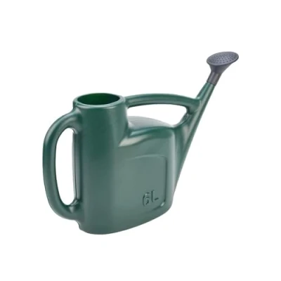 Image of BML 6L Watering Can Lightweight &amp; Detachable Sprinkler Head with Double Handle Hydrate Water for Indoor Outdoor Garden Plants Use (Green)