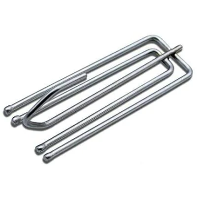 Image of PISHI Heavy Duty Metal Curtain Hooks Pinch Pleat Deep Prong Header Tape Pins Silver (20 Pack)