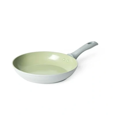 Image of Salter Earth 24cm Frying Pan Healthy Ceramic Non Stick Coating, PFAS Free Induction Cookware, Small Aluminium Egg Pancake Cooking Skillet, Easy Clean, PFOA/PTFE Free, Stay Cool Handle, Green