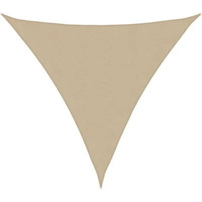 Image of vidaXL Sunshade Sail Oxford Fabric Triangular 4x4x4 m Beige
