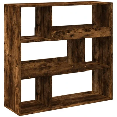 Image of vidaXL Book Cabinet/Room Divider Smoked Oak 100x33x94.5 cm