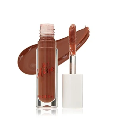 Image of AQUAPURITY Phoera® Cushiony High Shine Lip Gloss 3ml Pigmented Moisturising Non Sticky clear lipgloss (123 Hunter)