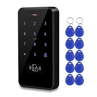Image of HFeng Outdoor IP68 Waterproof RFID Keypad Touch Access Control System Rainproof WG26/34 125KHz Card Reader + 10pcs EM4100 Keyfobs