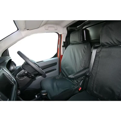 Image of Town &amp; Country, Tailored Waterproof Heavy Duty Seat Covers to fit the Vauxhall Vivaro 2019+ / Peugeot Expert 2016+ Citroen Dispatch Toyota Proace Driver