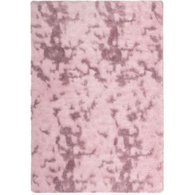 Image of vidaXL Shaggy Rug High Pile NAVARRA Dusty Pink 200x290 cm Polyester