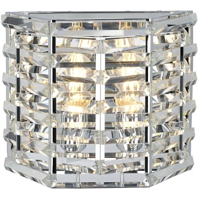 Image of Shoal 2 Light Wall Light, Polished Nickel, E27