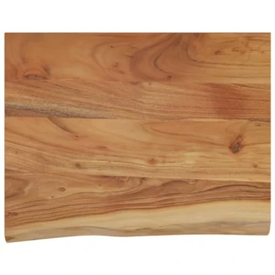 Image of vidaXL Wall Shelf 40x30x2.5 cm, Rectangular Solid Wood Acacia Live Edge, Brown