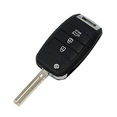 Image of BROVACS Replacement Key Shell Compatible with KIA Sorento Carens 3 Button Keyless Entry Remote Flip Case Fob PG172A