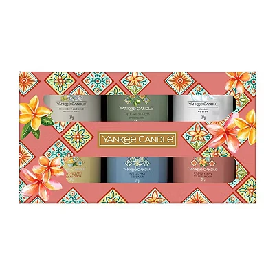 Image of Yankee Candle Spring Summer 25 6 Mini Filled Votive Giftset x 37g