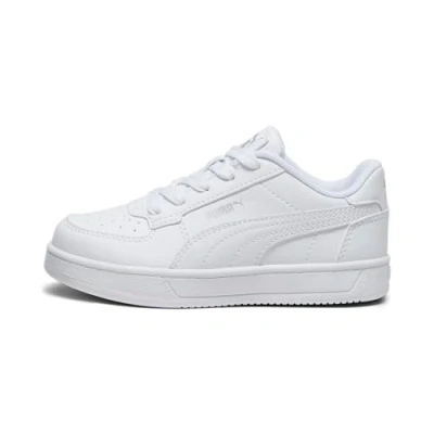 Image of PUMA Kids Caven 2.0 Trainers White Silver Black 11