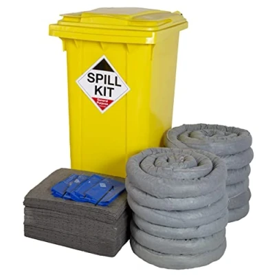 Image of 240ltr General Purpose Spill Kit in Wheeled Bin