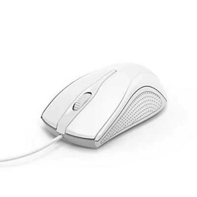 Image of Hama 3 Button Optical Mouse Plug and Play USB White