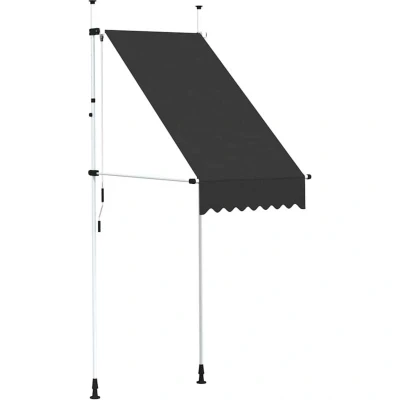 Image of vidaXL Manual Retractable Awning 100 cm Anthracite