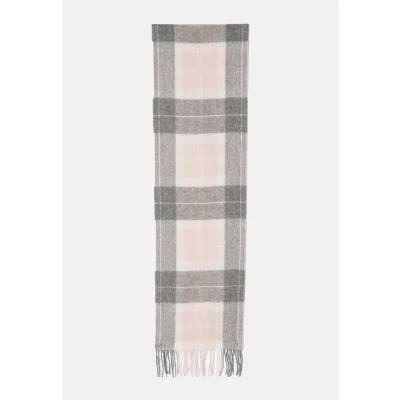 Image of Barbour tartan Scarf Scarf, Women&#039;s, Size: One Size, Pink/grey