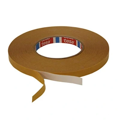 Image of tesa Double Sided White PVC Tape (4970): 3/8 in. x 60 yds. (White)