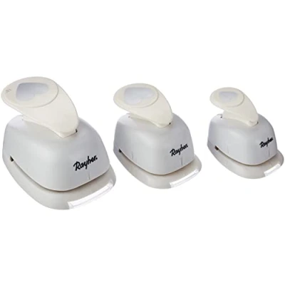 Image of RAYHER Heart Paper Punches, Set of 3
